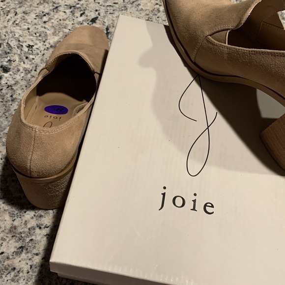 JOIE Wevenly Suede Block Heel Closed Toe Loafer - Picture 14 of 15